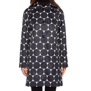 KATE SPADE Rain Jacket Deborah Deco Dot Raincoat XS